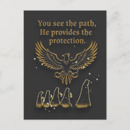 Cartão Postal De Festividades God protection