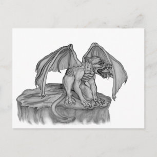 Cartão Postal De Festividades Golem Gargula