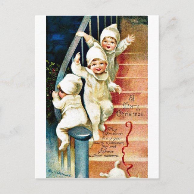 Cartão Postal De Festividades Good Old Christmas (Frente)