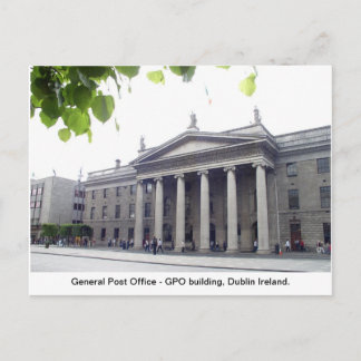 Cartão Postal De Festividades GPO Dublin city Ireland