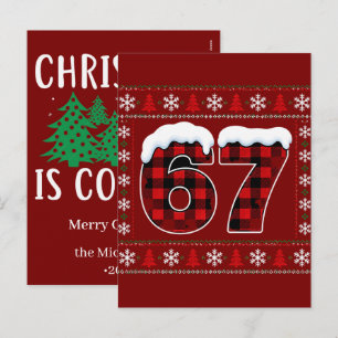 Cartão Postal De Festividades Gráficos personalizados de aquarela de Natal