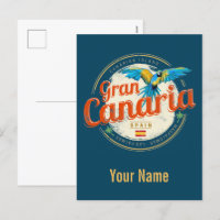 Gran Canaria Parrot Canary Islands Espanha Vintage