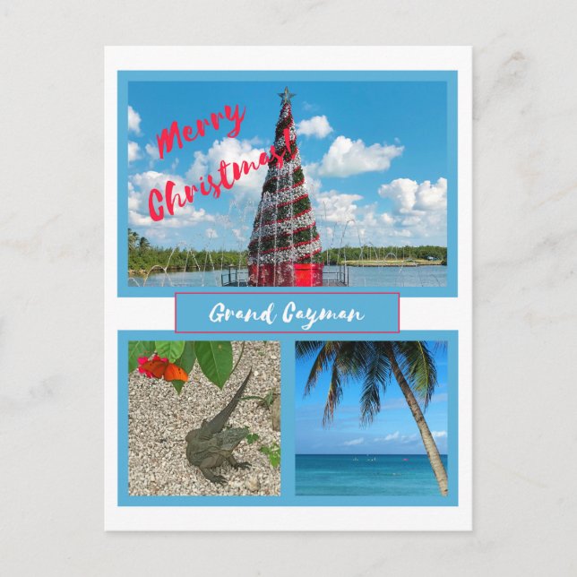 Cartão Postal De Festividades Grand Cayman Natal (Frente)