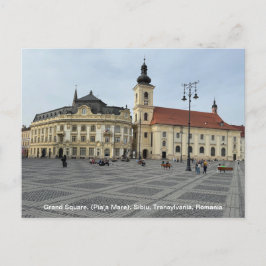 Cartão Postal De Festividades Grand Square (Piaţa Mare), Sibiu, Romênia, em