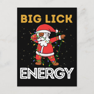 Cartão Postal De Festividades Grande energia de nicho, malvado, Papai Noel, Sant