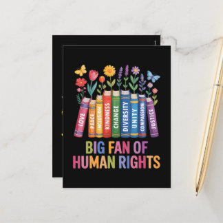 Cartão Postal De Festividades Grande Fã dos Direitos Humanos