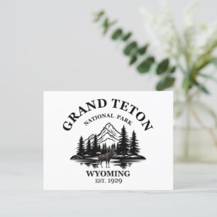 Cartão Postal De Festividades Grande Teton montanhas Parque Nacional Wyoming Hol