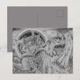 CARTÃO POSTAL DE FESTIVIDADES GRAU DE SONOLO, PALOMINO SEM CABEÇA