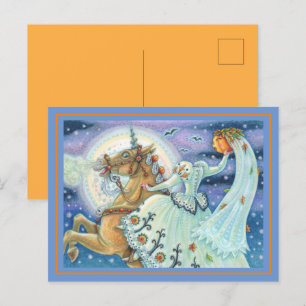 CARTÃO POSTAL DE FESTIVIDADES GRAU DE SONOLO, PALOMINO SEM CABEÇA