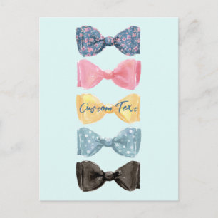 Cartão Postal De Festividades Gravatas Borboleta Personalizadas