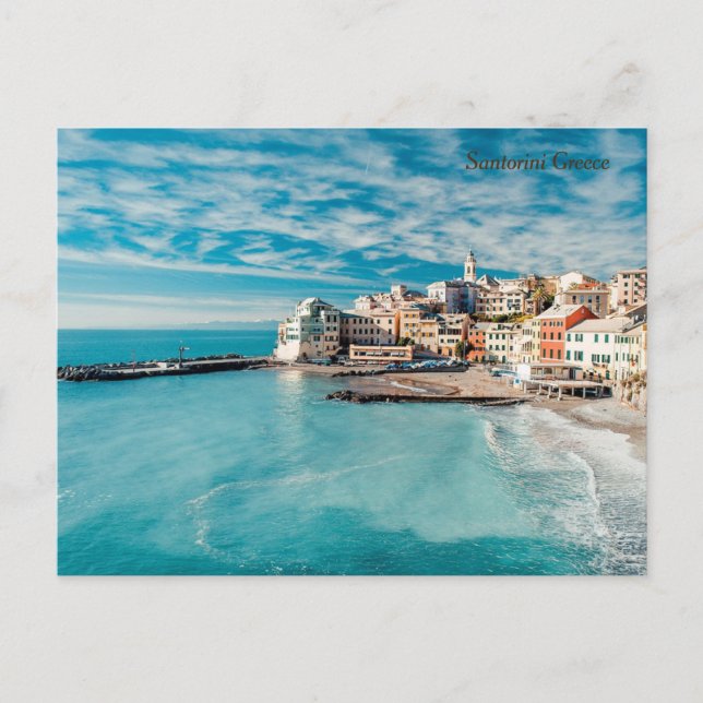 Cartão Postal De Festividades Grécia Santorini (Frente)