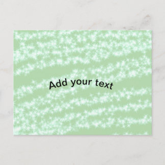 Cartão Postal De Festividades Green pastel glitter sparkle name text boho retro 