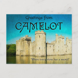 Cartão Postal De Festividades Greetings from Camelot Postcards