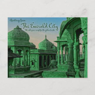 Cartão Postal De Festividades Greetings from the Emerald City Postcards