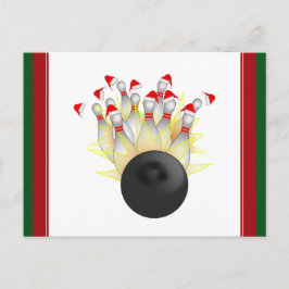 Cartão Postal De Festividades Greve de Boliches de Natal