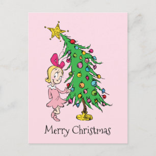 Cartão Postal De Festividades Grinch Eu Fui Quem Disse "Cindy-Lou Quem"