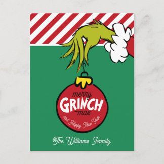 Cartão Postal De Festividades Grinch | Personalized Ornament