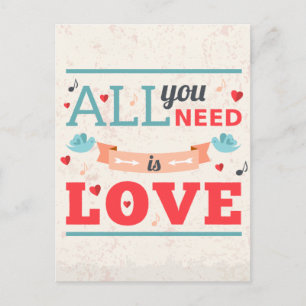 Cartão Postal De Festividades Grunge Valentines day colorful design