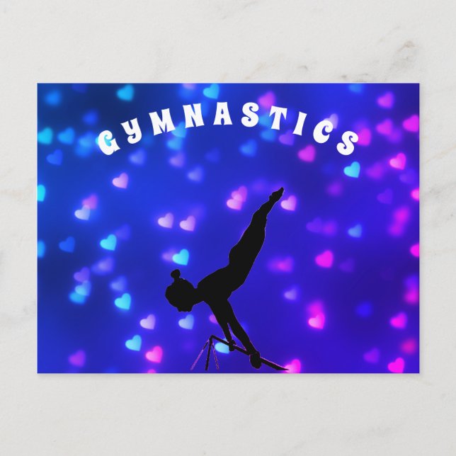 Cartão Postal De Festividades Gymnastics Academy to Students Holiday Postcard (Frente)