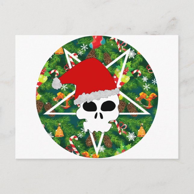 Cartão Postal De Festividades hail santa (Frente)