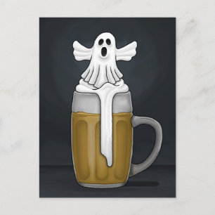 Cartão Postal De Festividades Halloween Boo Ghost