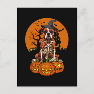 Cartão Postal De Festividades Halloween, Cachorro Alemão