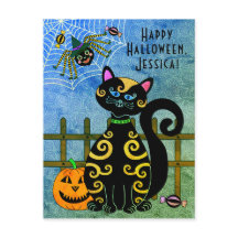 Halloween Spider Witch Nome Personalizado