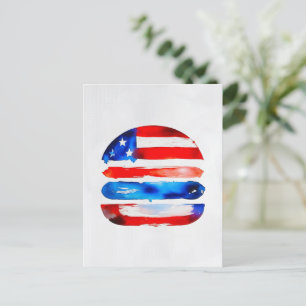 Cartão Postal De Festividades Hamburger América (Pintura Branca No. 3)
