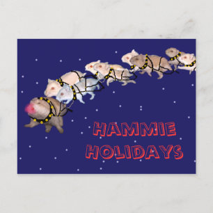 Cartão Postal De Festividades Hammie Holidays