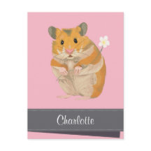 Hamster de Ouro de Meninas Personalizadas