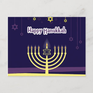 Cartão Postal De Festividades Hanukkah