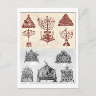 Cartão Postal De Festividades Hanukkah