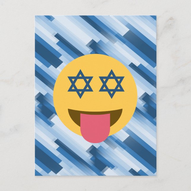 Cartão Postal De Festividades hanukkah chanukkah emoji (Frente)