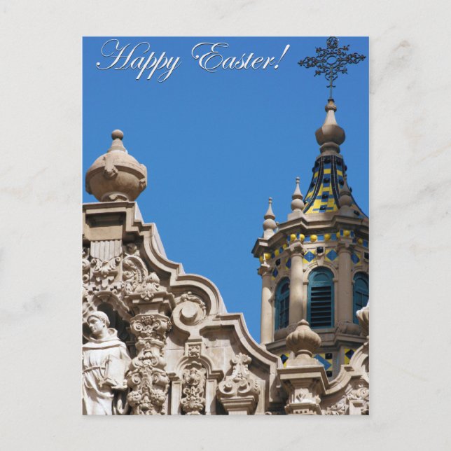 Cartão Postal De Festividades Happy Easter | Balboa Park in San Diego Photo | (Frente)