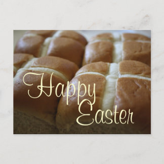 Cartão Postal De Festividades Happy Easter Hot Cross Buns Postcards