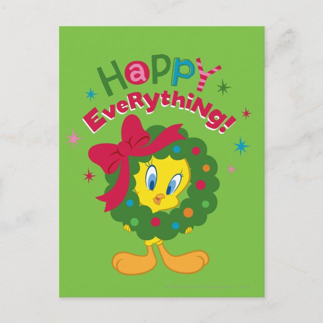 Cartão Postal De Festividades Happy Everything (Frente)