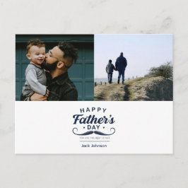 Cartão Postal De Festividades Happy Father’s Day Mustache Tribute Design