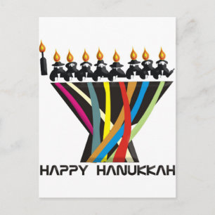 Cartão Postal De Festividades Happy Hanukkah