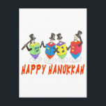 Cartão Postal De Festividades Happy Hanukkah Dançando Sonhos<br><div class="desc">Que presente de Chanukah excelente com esses sonhos dançarinos desejando um Hanukkah feliz.</div>