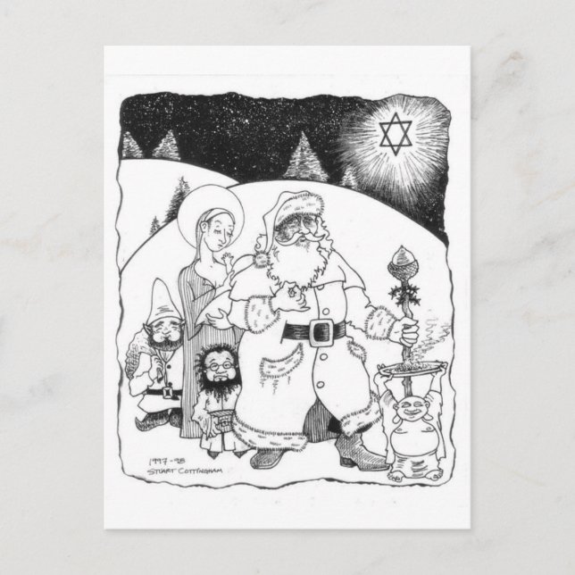 Cartão Postal De Festividades Happy Holidays! (Frente)