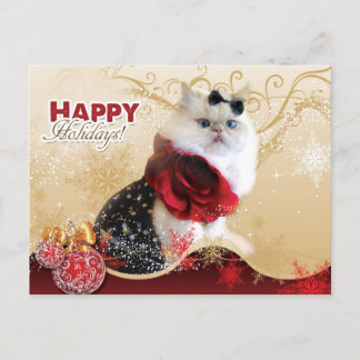 Cartão Postal De Festividades Happy Holidays Postcard