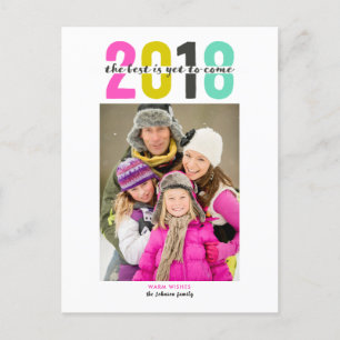 Cartão Postal De Festividades Happy New Year   2018   postcards