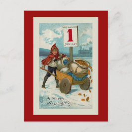 Cartão Postal De Festividades "Happy New Year" Greeting Card