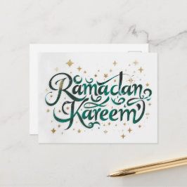 Cartão Postal De Festividades Happy Ramadan Mubarak Ramadan Kareem Gold Muslim