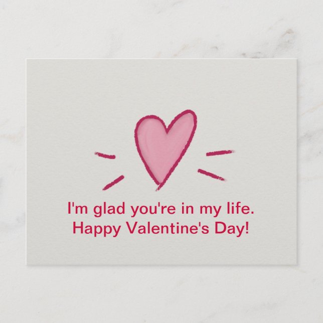 Cartão Postal De Festividades Happy Valentine's Day Postcards (Frente)