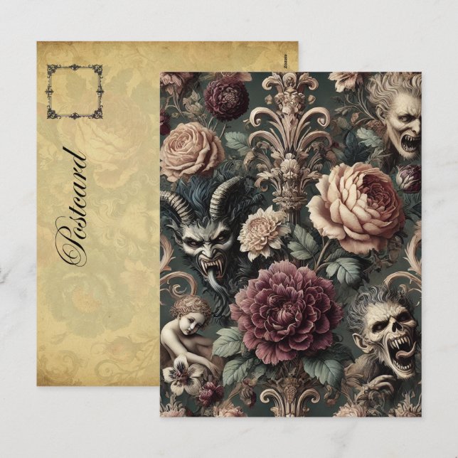 Cartão Postal De Festividades Harmics Assaltados - Vitoriano Gótico (Frente/Verso)