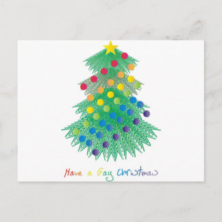 Cartão Postal De Festividades Have a Gay Christmas