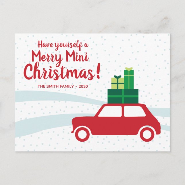 Cartão Postal De Festividades Have yourself a Merry Mini Christmas (Frente)