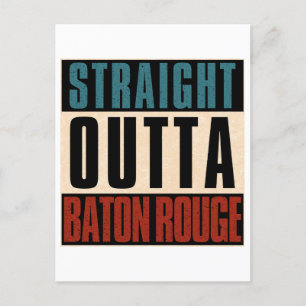 Cartão Postal De Festividades Hetero Outta Baton Rouge Louisiana