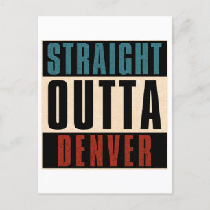 Cartão Postal De Festividades Hetero Outta Denver Colorado CO EUA
